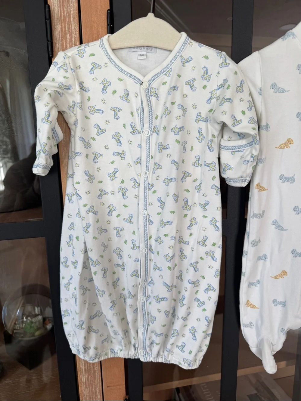 Kissy Kissy bundle footies converter gown coverall baby newborn puppy print pima
